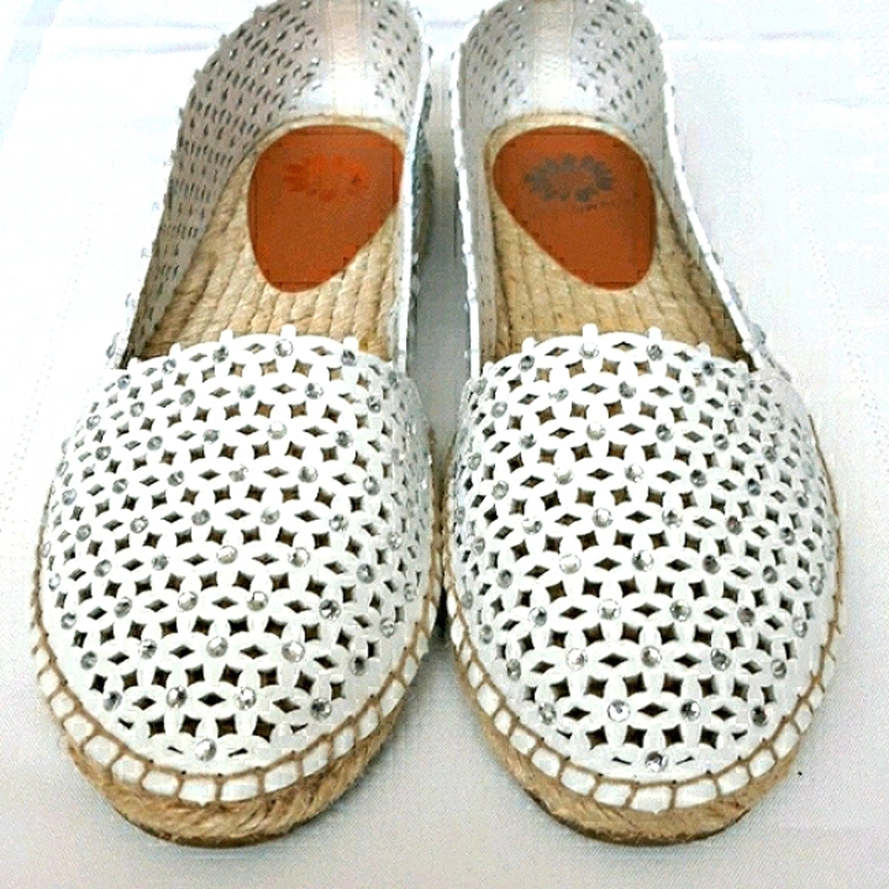 Yellow Box White Espadrilles